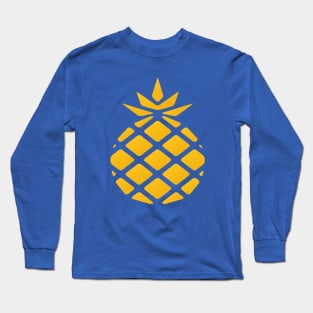 Pineapple Crown Minimalist Design Long Sleeve T-Shirt